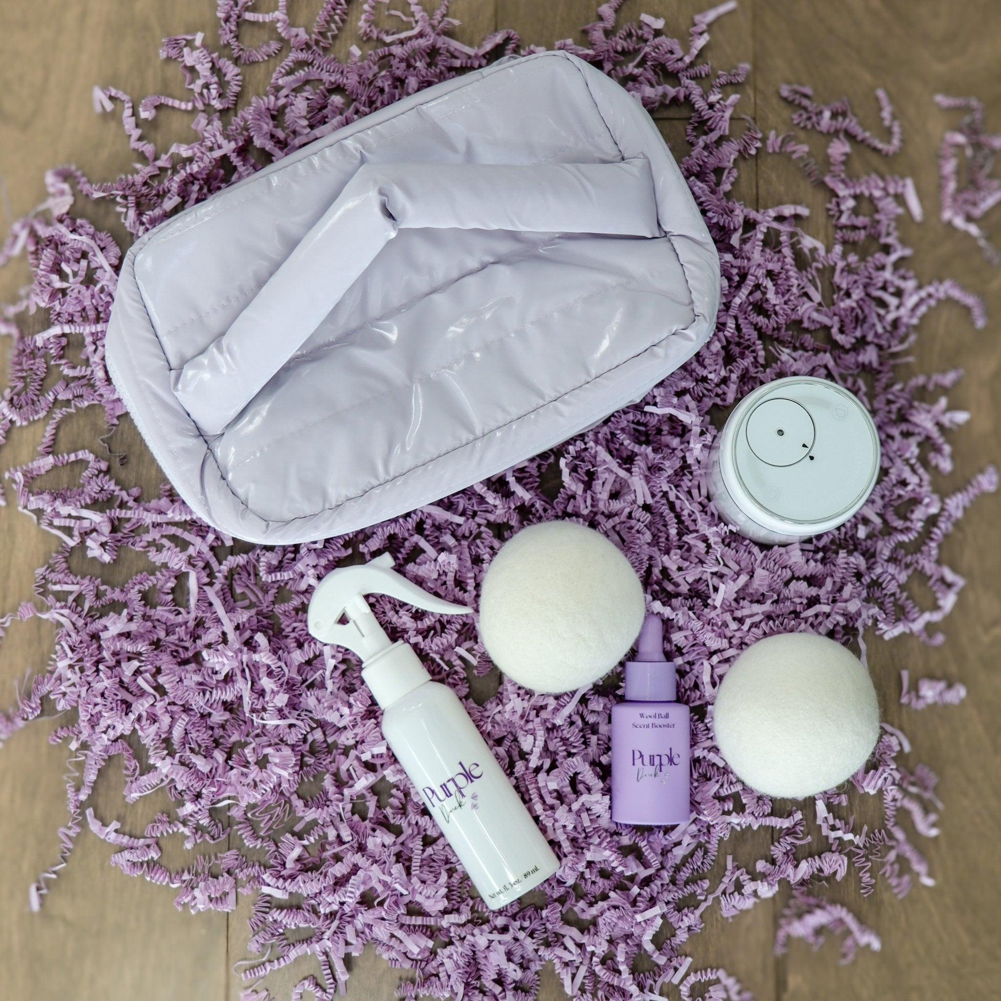 Home Fragrance Essentials Bundle– Clean Scent Set for Rooms, Car & Laundry - Purple Duck