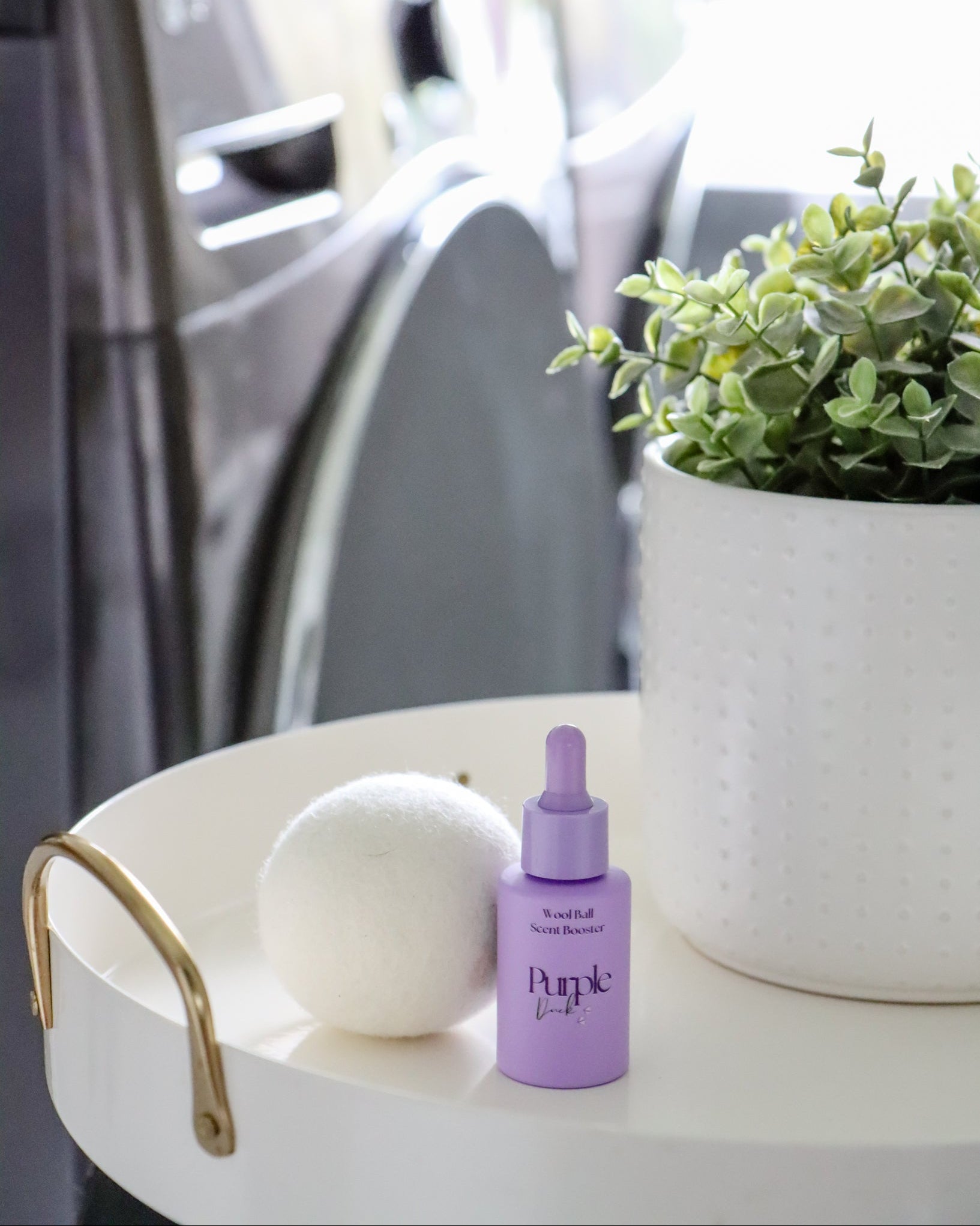 Wool Dryer Balls + 1 oz. Scent Booster - Long-Lasting Laundry Fragrance & Static Reduction