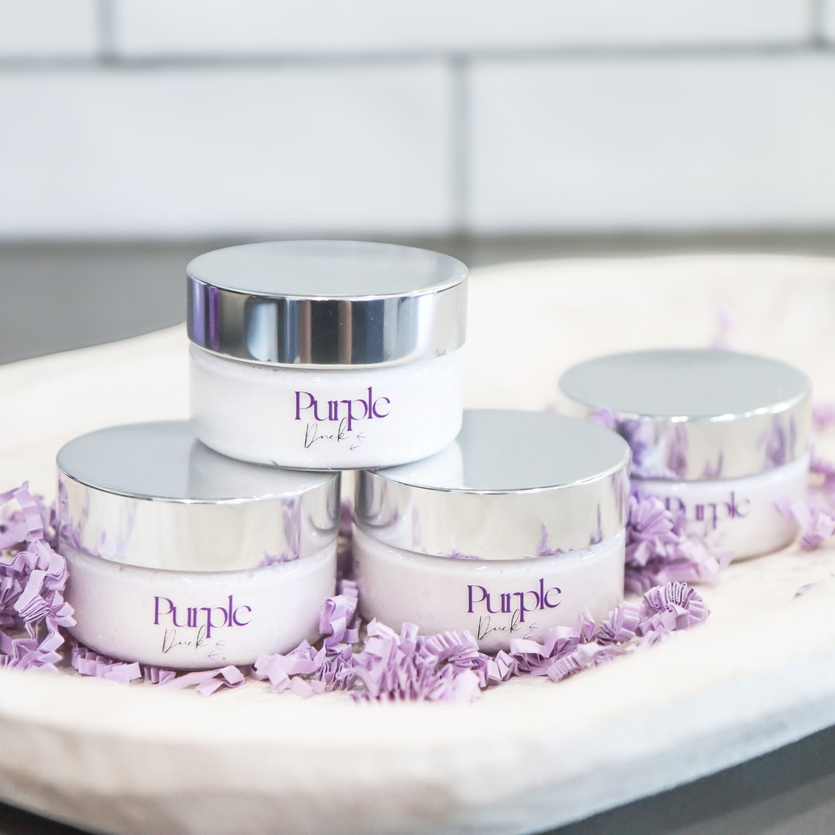 Body Butter Sample Pack – Travel - Size Clean Moisturizers for Deep Hydration & Smooth Skin - Purple Duck