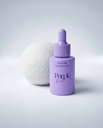 Wool Dryer Balls & Scent Booster Set - Purple Duck