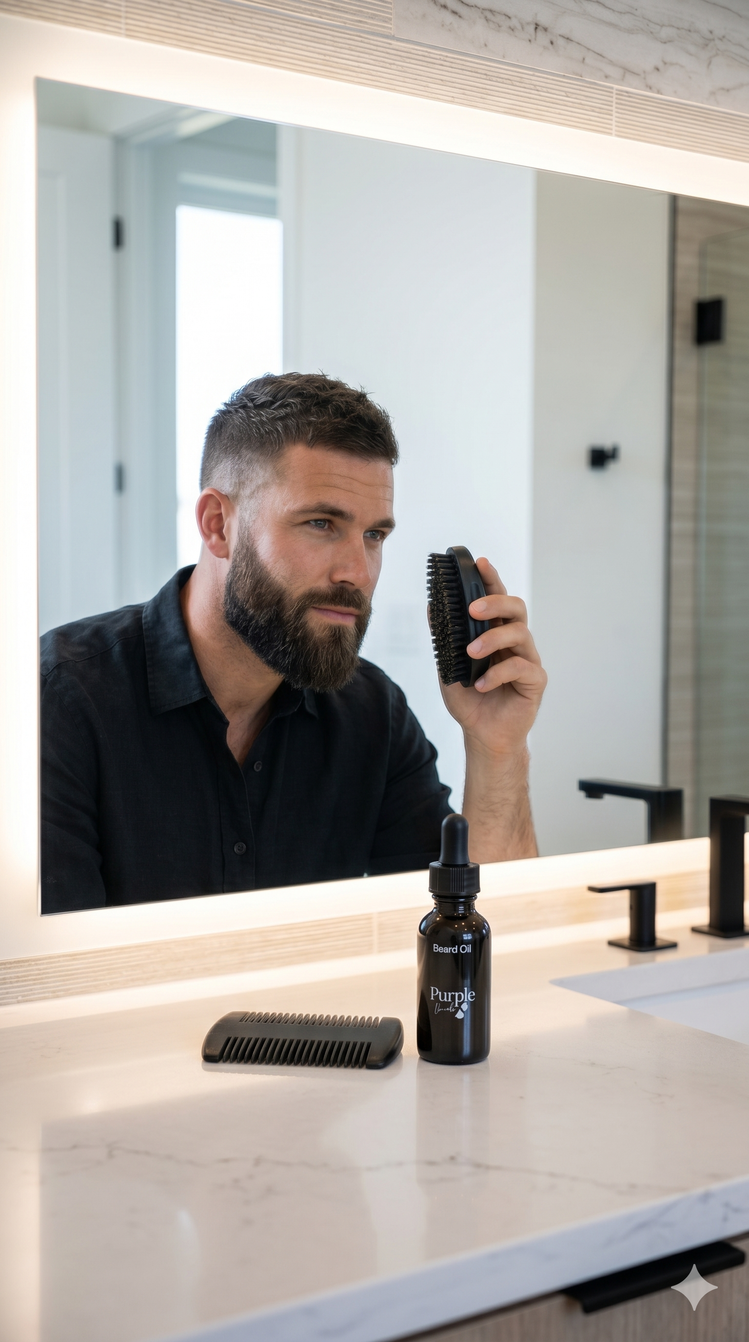 Men's Beard Kit - 3-Piece Grooming Set for Beards
