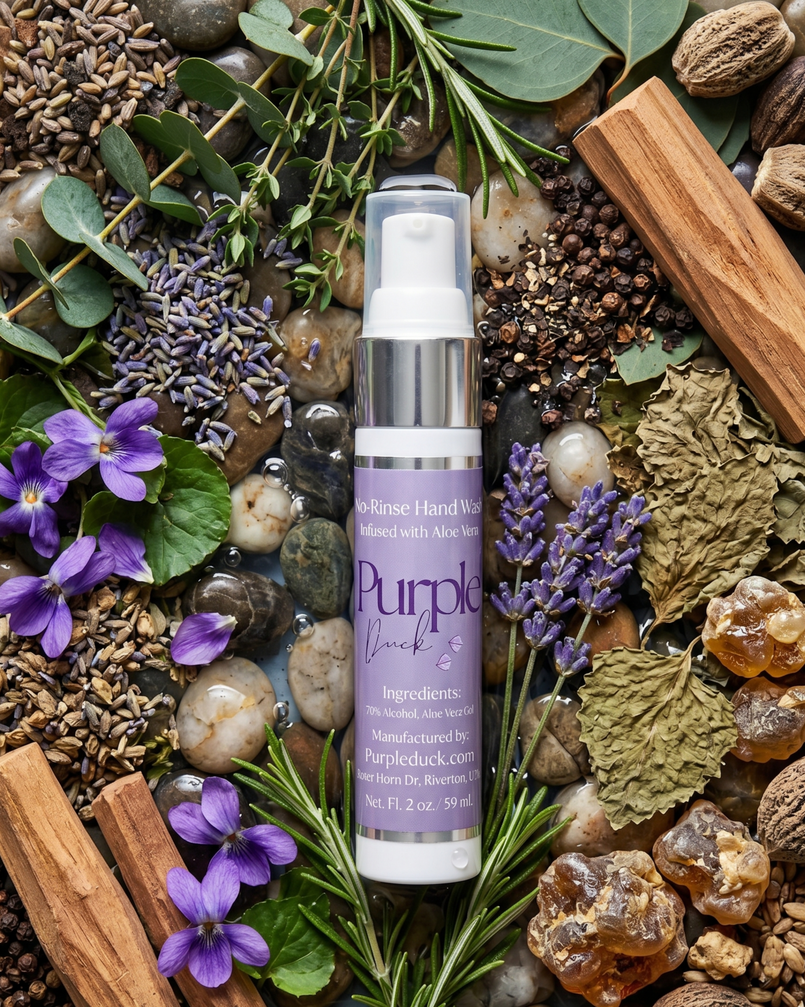Non - Toxic Hand Sanitizer - Purple Duck