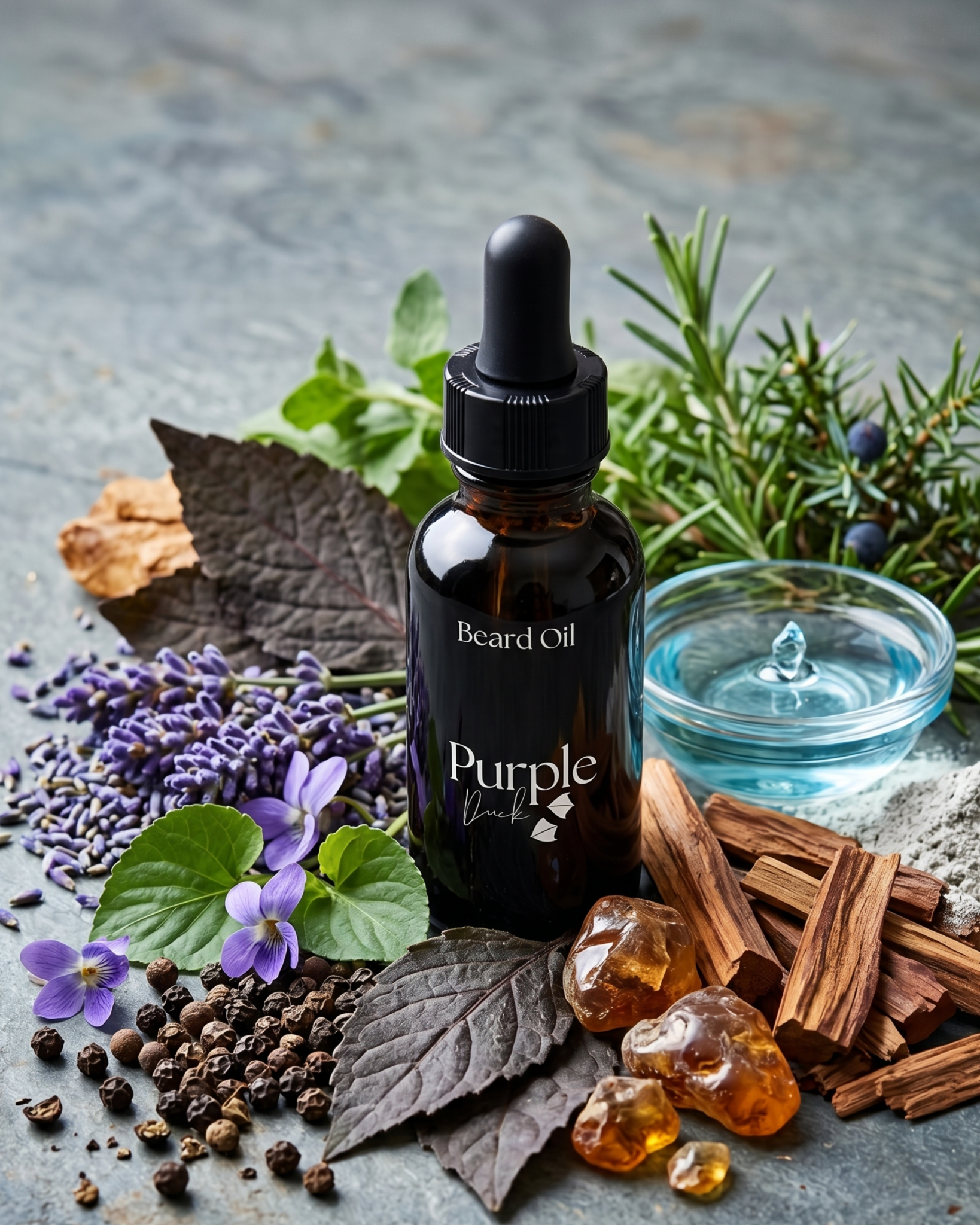 Men's Natural Beard Oil - Purple Duck
