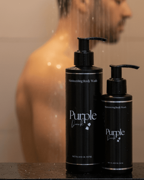 Moisturizing Body Wash - Clean, Daily Cleansing Shower Gel for Men - Purple Duck