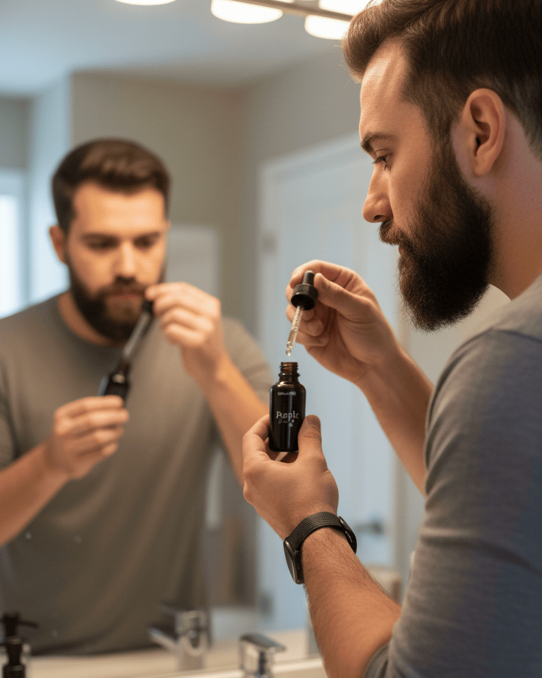Men's Natural Beard Oil - 1 oz. Nourishing Oil for Beard Care & Styling - Purple Duck