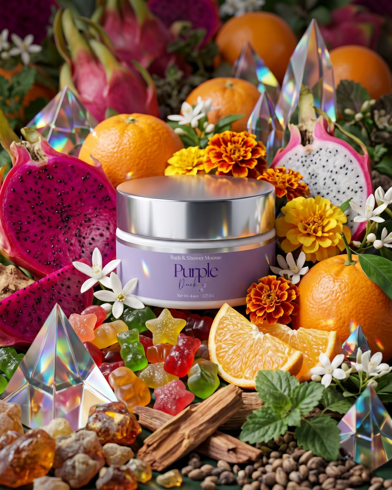 Creamy Bath & Shower Mousse - Purple Duck