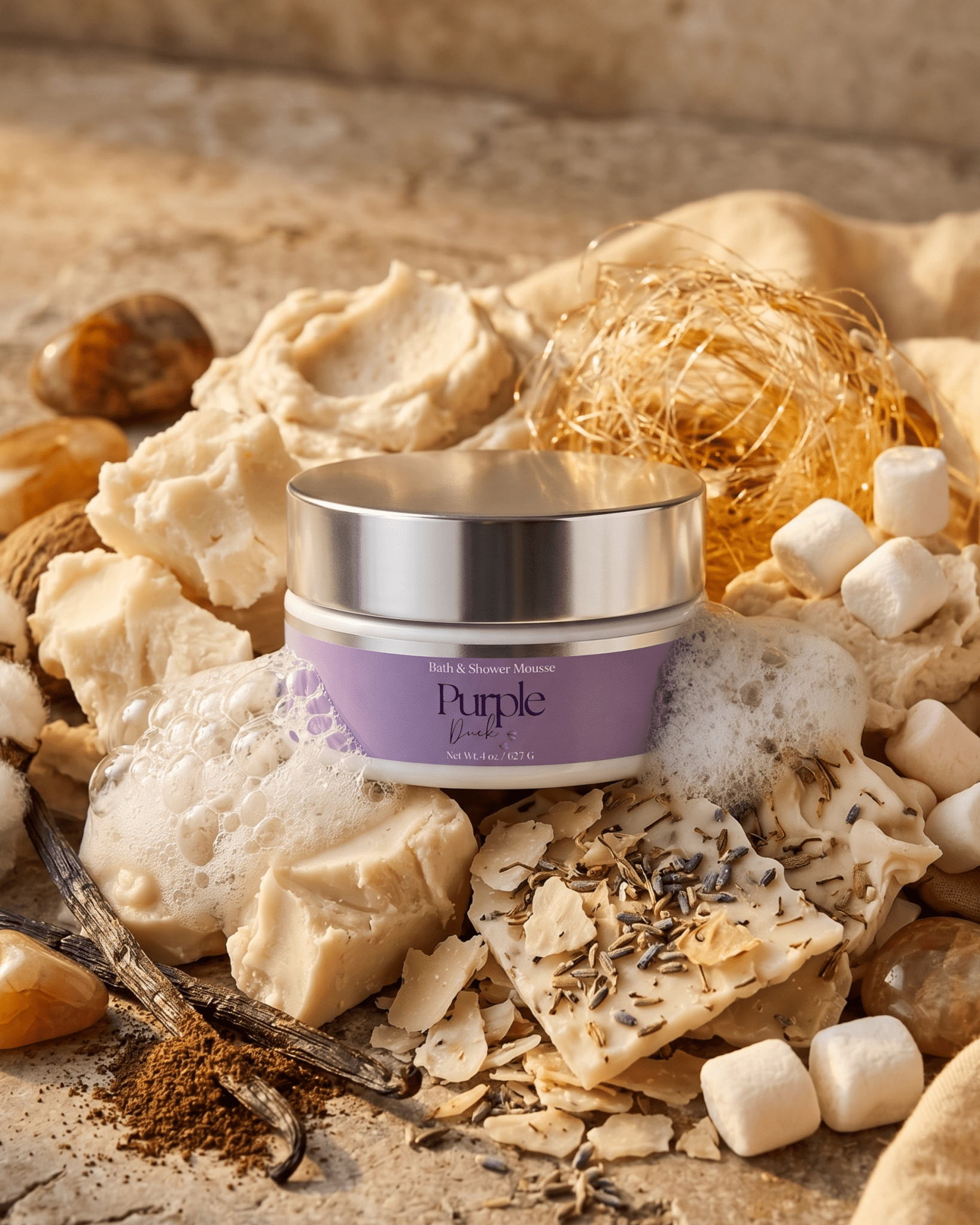 Creamy Bath & Shower Mousse - Purple Duck
