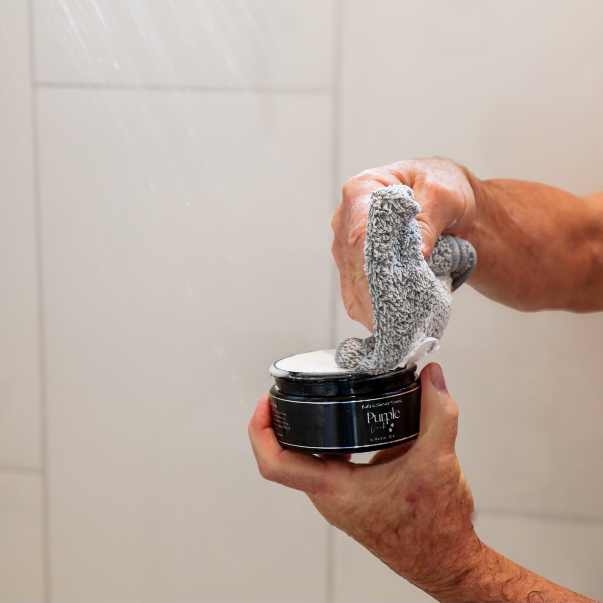 Shower Mousse - Thick, Creamy Body Cleanser for Men - Purple Duck