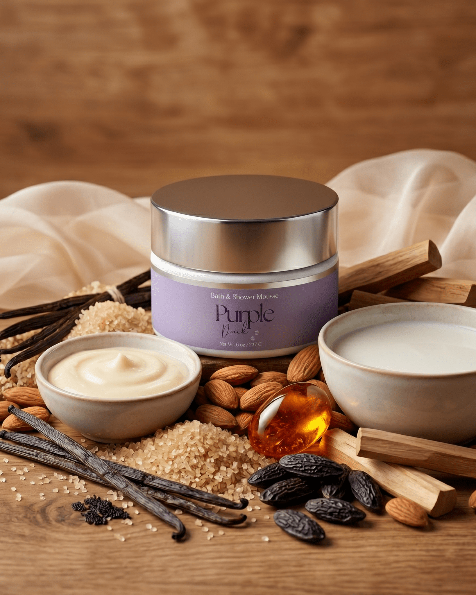 Creamy Bath & Shower Mousse - Purple Duck