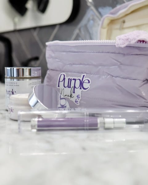 Women’s Body Care Bundle – Body Butter, Bath Salts, Cleanser & Perfume Set - Purple Duck